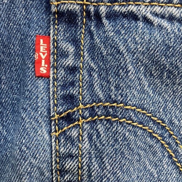 LEVI'S X FREE PEOPLE High Loose Tapered Jeans Hold My Purse Med Blue Wash - Picture 13 of 15